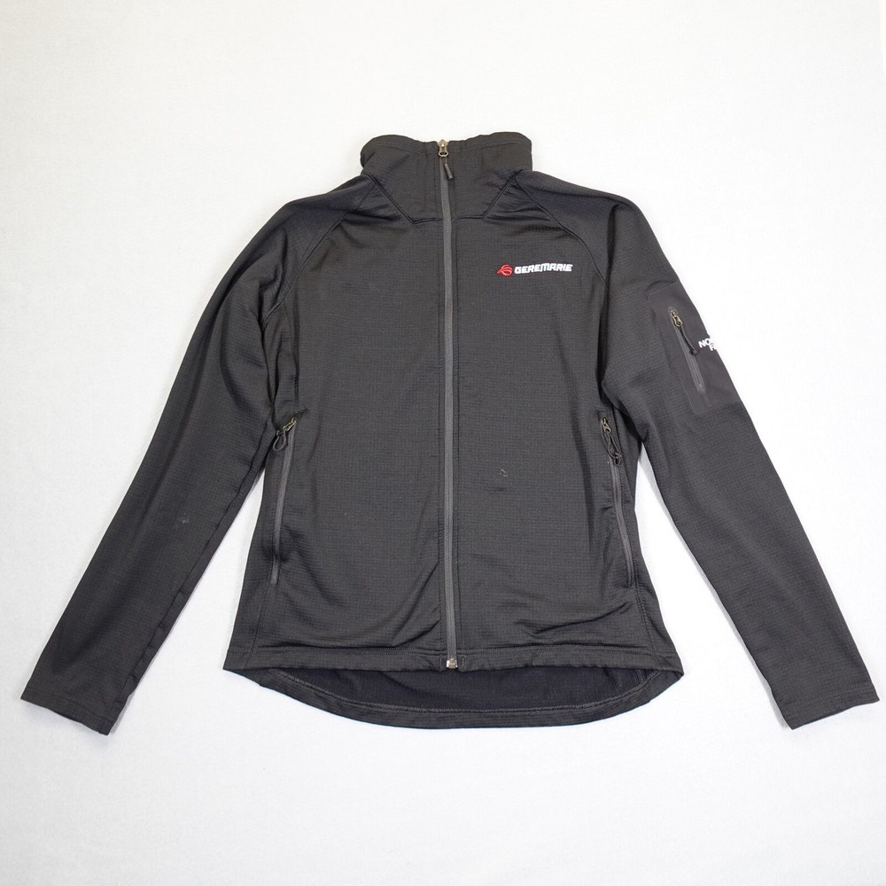The North Face Jacket Mens Large Black Full Zip Fleece Geremarie Outdoor Hiking